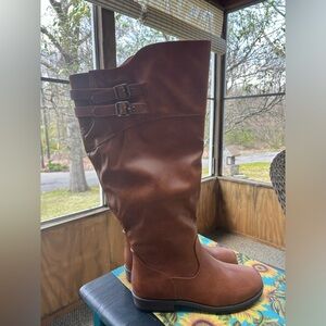Extra wide calf knee high boots from macys